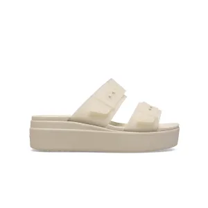 รองเท้าแตะผู้หญิง BROOKLYN BUCKLE FROSTED LOW WEDGE