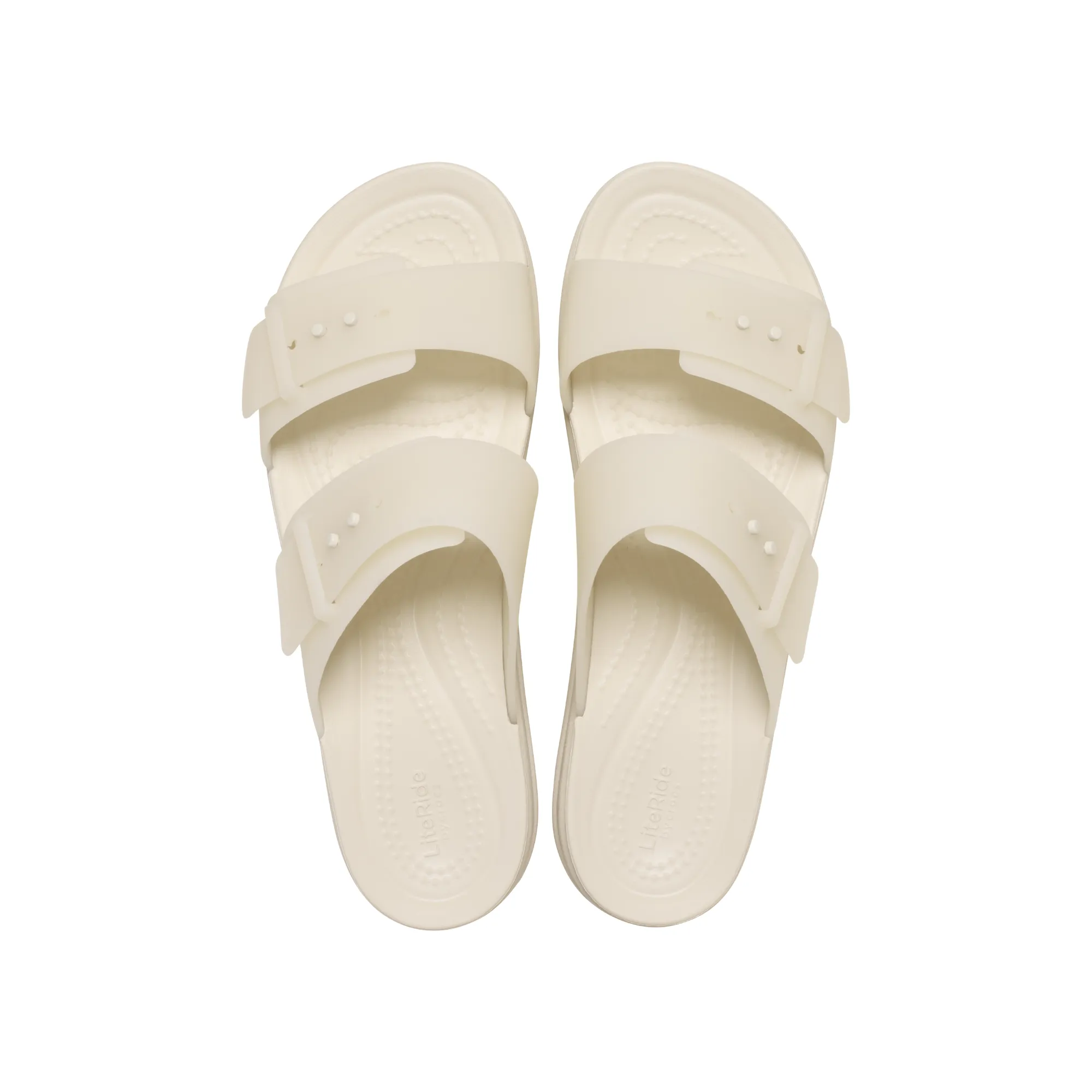 รองเท้าแตะผู้หญิง BROOKLYN BUCKLE FROSTED LOW WEDGE