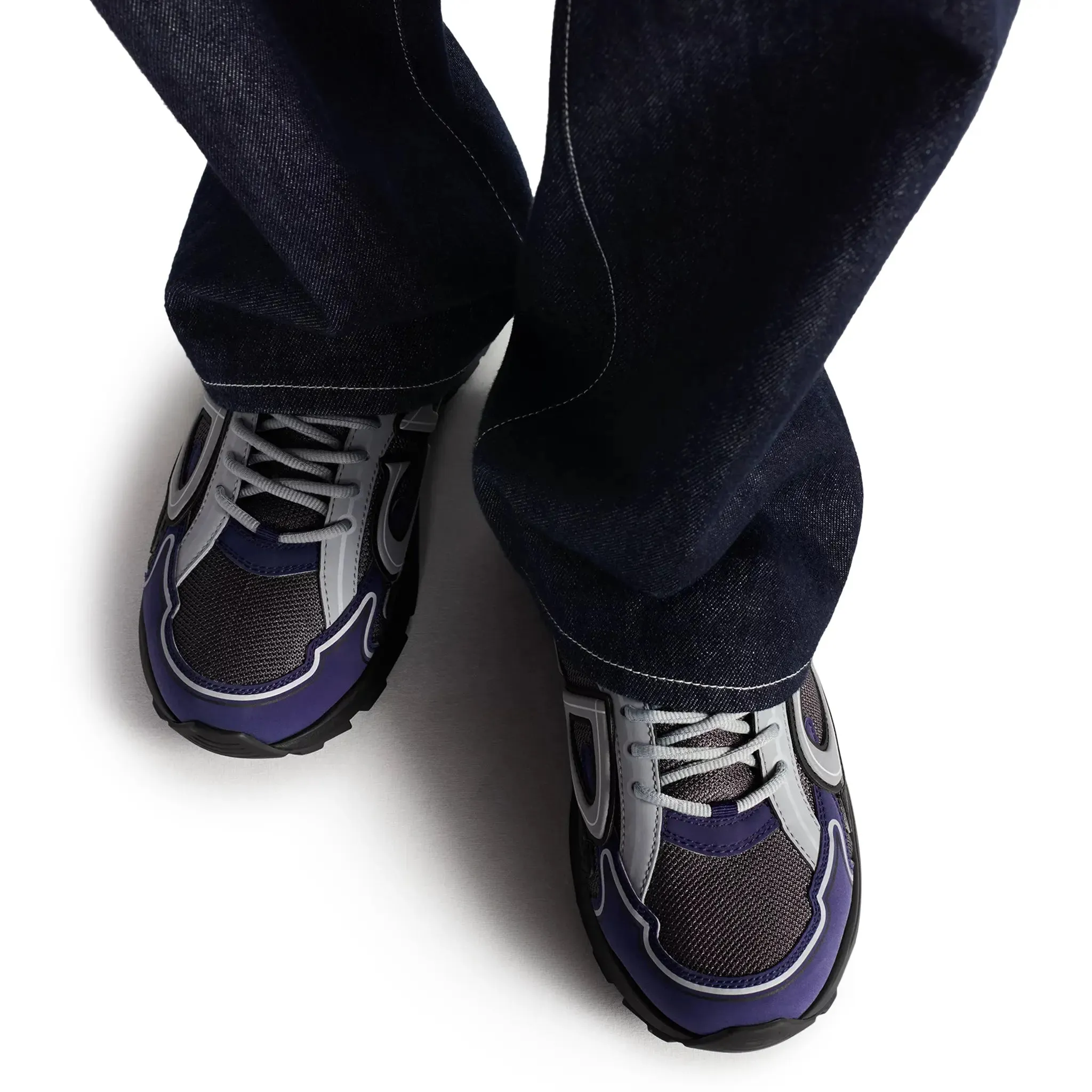 B30 Mesh Blue Black Grey Trainer