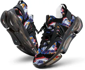 Bald Eagle U.S. Flag Men's Tennis Shoes Fashion Athletic Sneakers for Sport Walking Running Workout