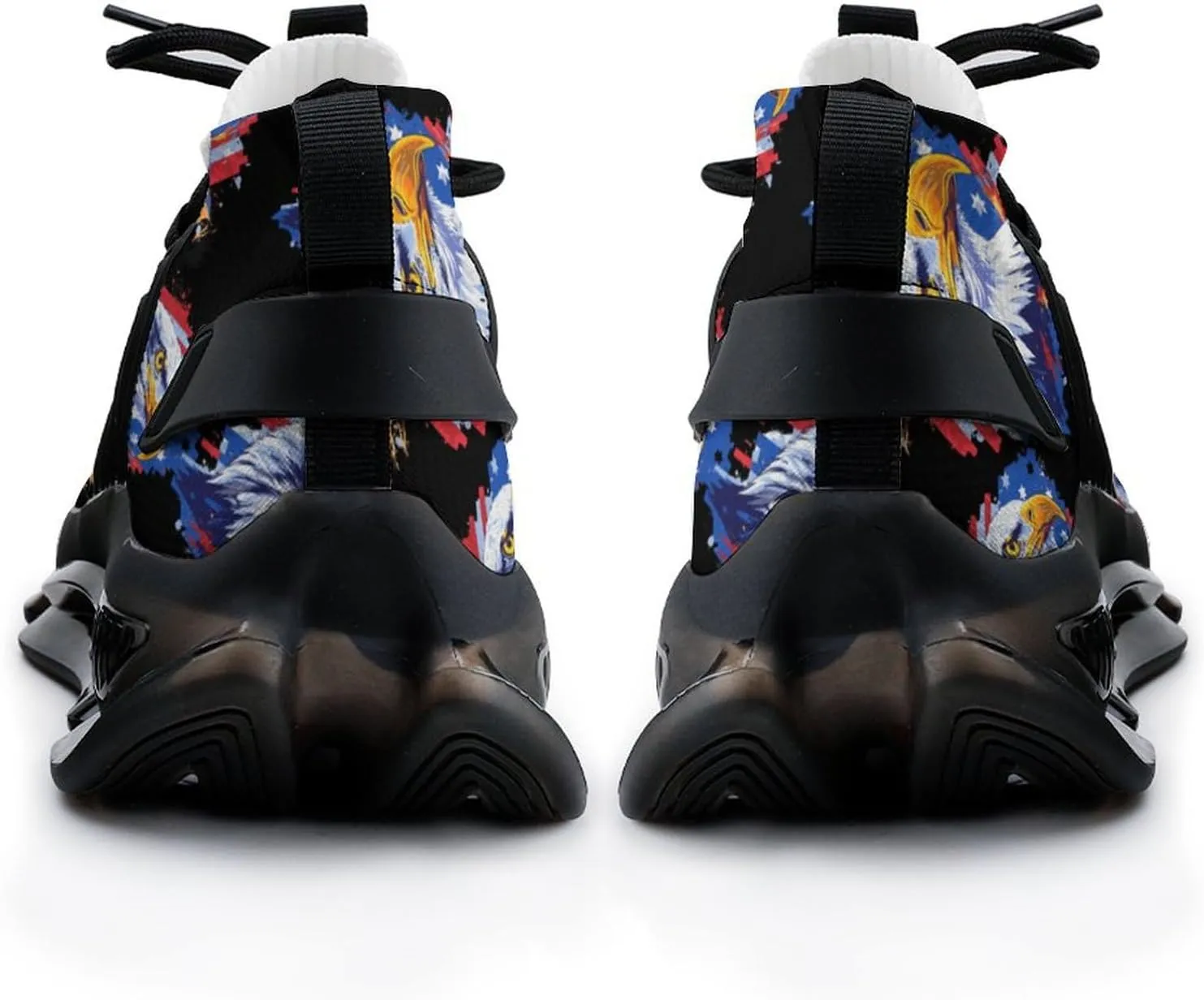 Bald Eagle U.S. Flag Men's Tennis Shoes Fashion Athletic Sneakers for Sport Walking Running Workout