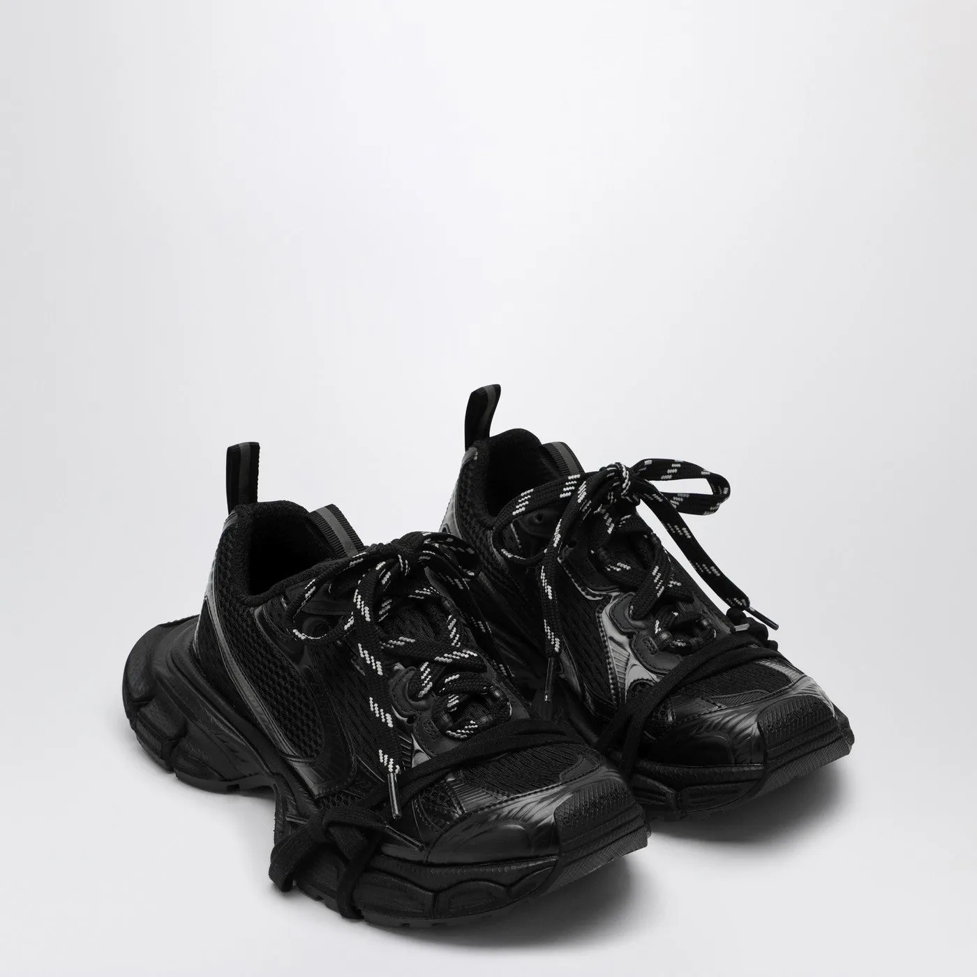 Balenciaga 3 Xl Black Mesh And Polyurethane Sneaker