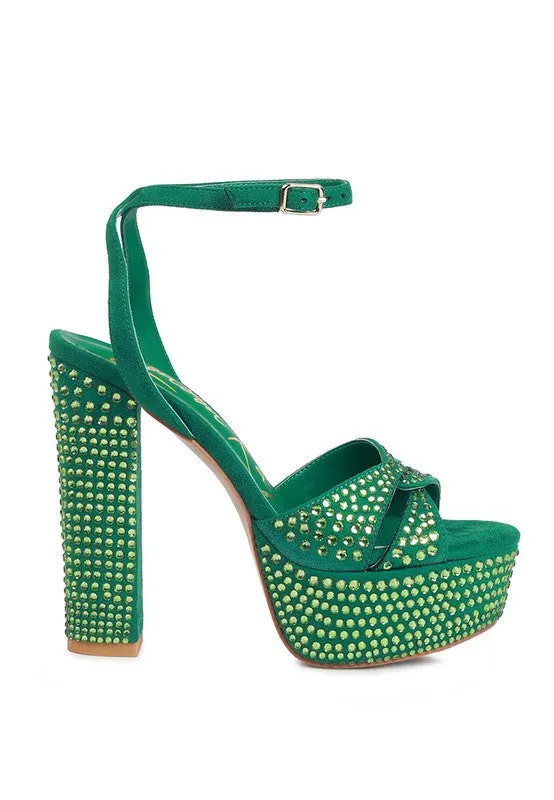 Bellini High Block Heeled Sandals