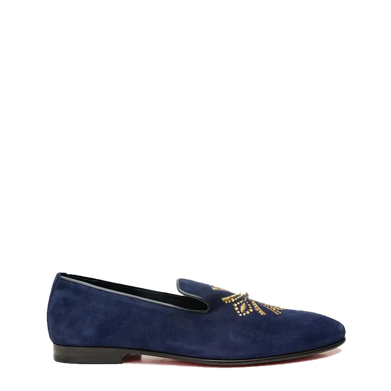 Black Suede Slip-on Loafer Men Shoe