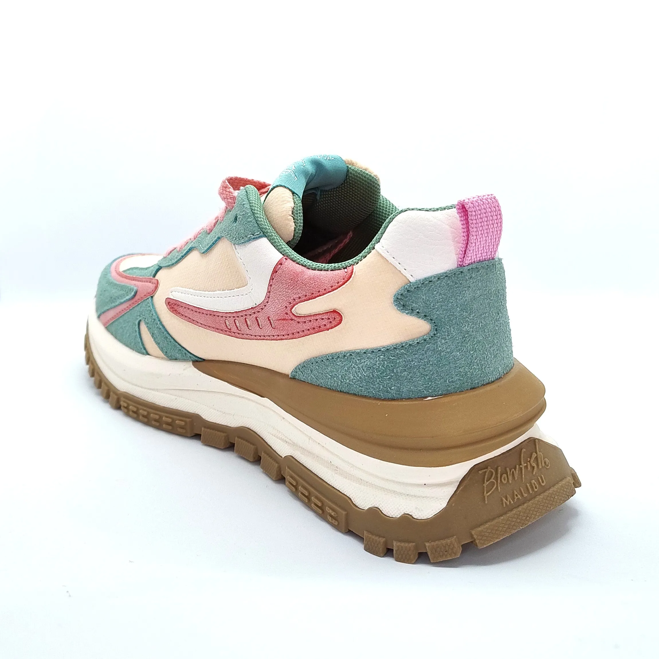 Blowfish Malibu Leo Women's Retro Funky Lace Up Trainer Watermelon