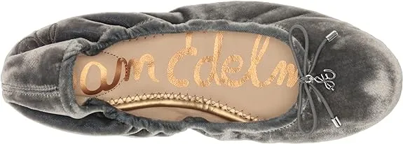 Blue Wide Ballet Edelman Toe Slip Rounded On Premium selection Wholesale prices Flats Felicia Flexible Sam Smokey