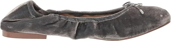 Blue Wide Ballet Edelman Toe Slip Rounded On Premium selection Wholesale prices Flats Felicia Flexible Sam Smokey
