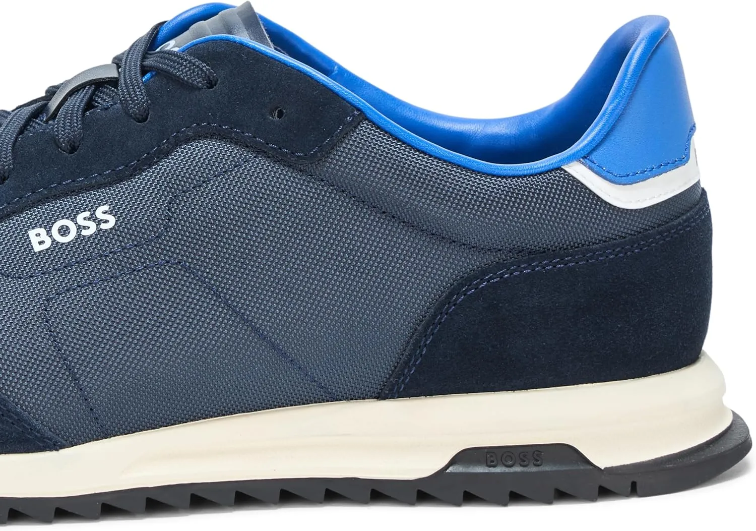 BOSS Men's Zayn Low Profile Suede Leather Two Tone Sneaker