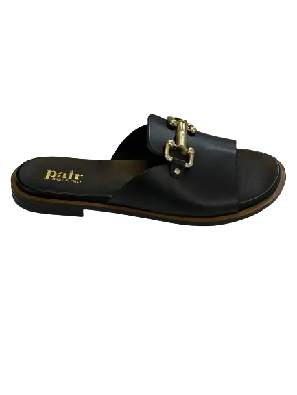 Buckle Sandal, Black