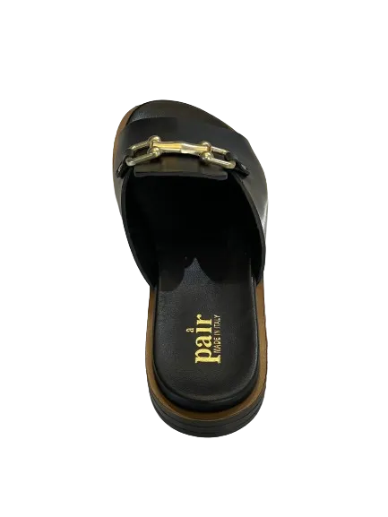 Buckle Sandal, Black