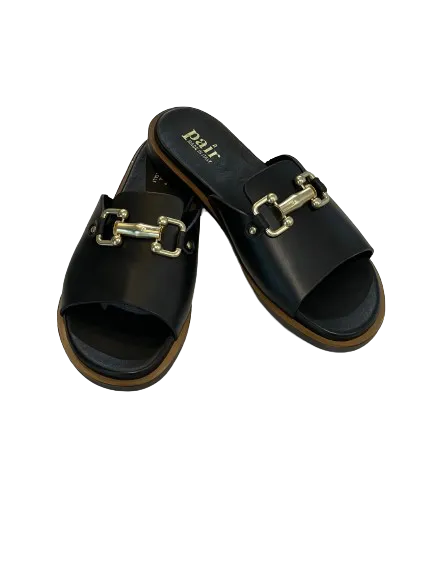 Buckle Sandal, Black
