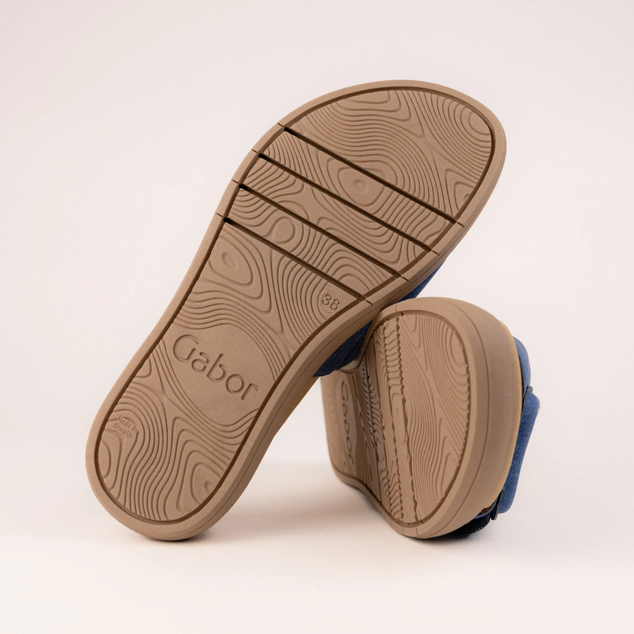 BUCKLE SLIDE - JEANS - NUBUCK
