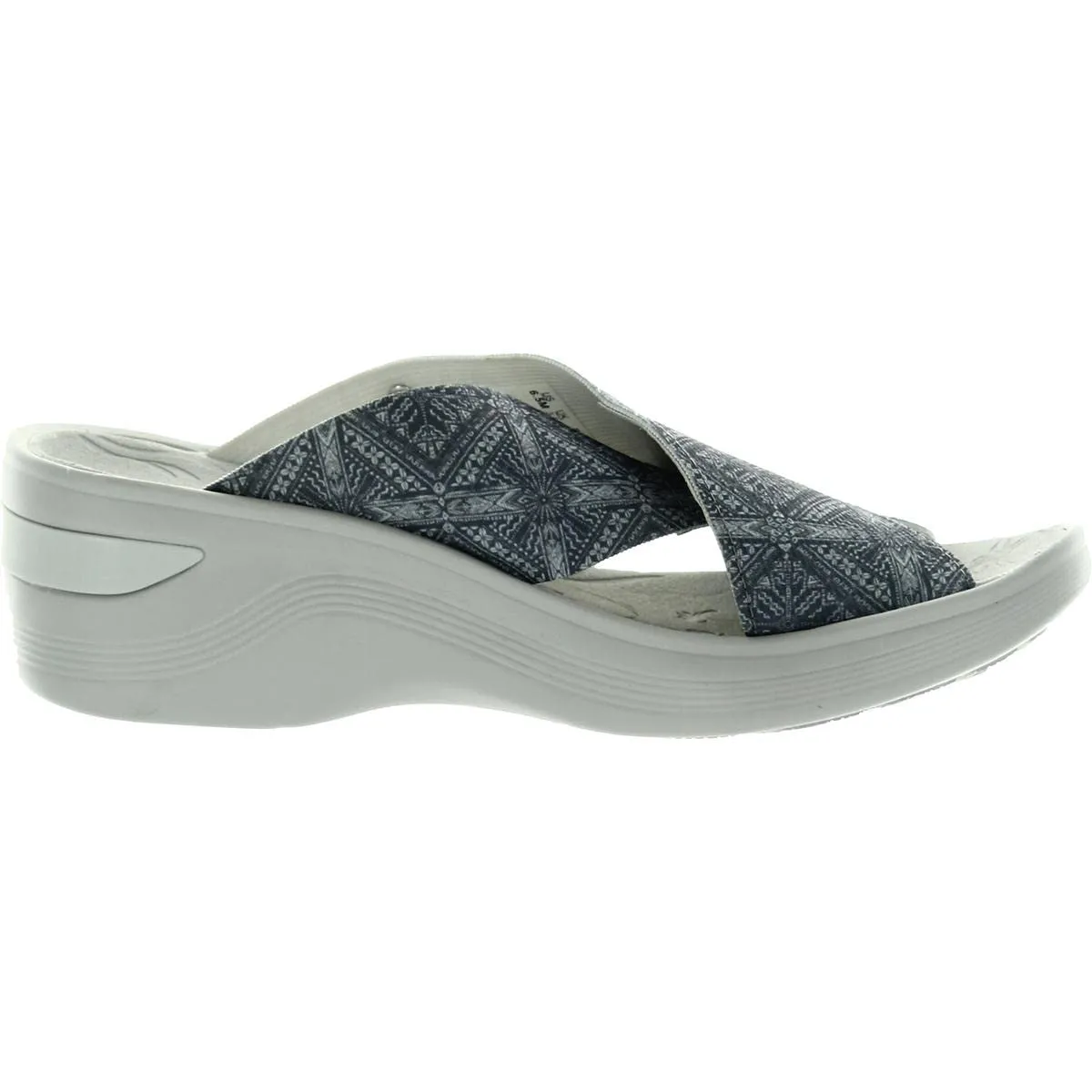 BZees Womens Desire Slide Sandal Folk Stone 8.5 M