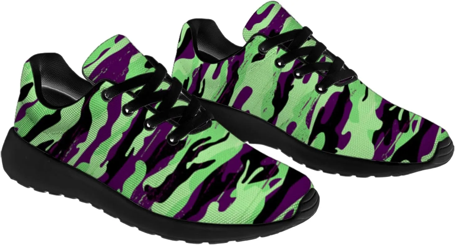 Camouflage Print Shoes Men Women Running Comfortable Ultra Lightweight Tennis Walking Fashion Workout Sneakers