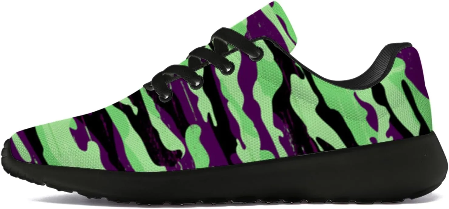 Camouflage Print Shoes Men Women Running Comfortable Ultra Lightweight Tennis Walking Fashion Workout Sneakers