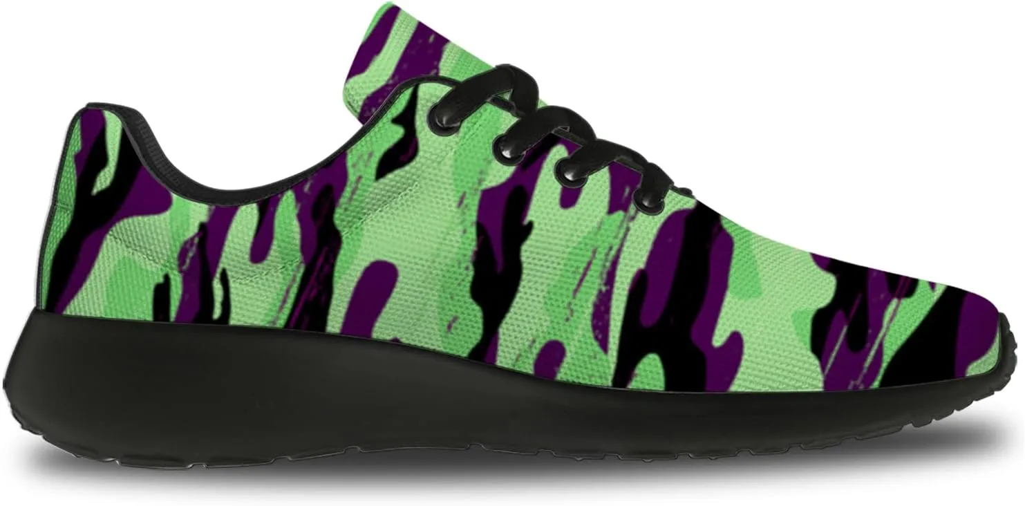 Camouflage Print Shoes Men Women Running Comfortable Ultra Lightweight Tennis Walking Fashion Workout Sneakers