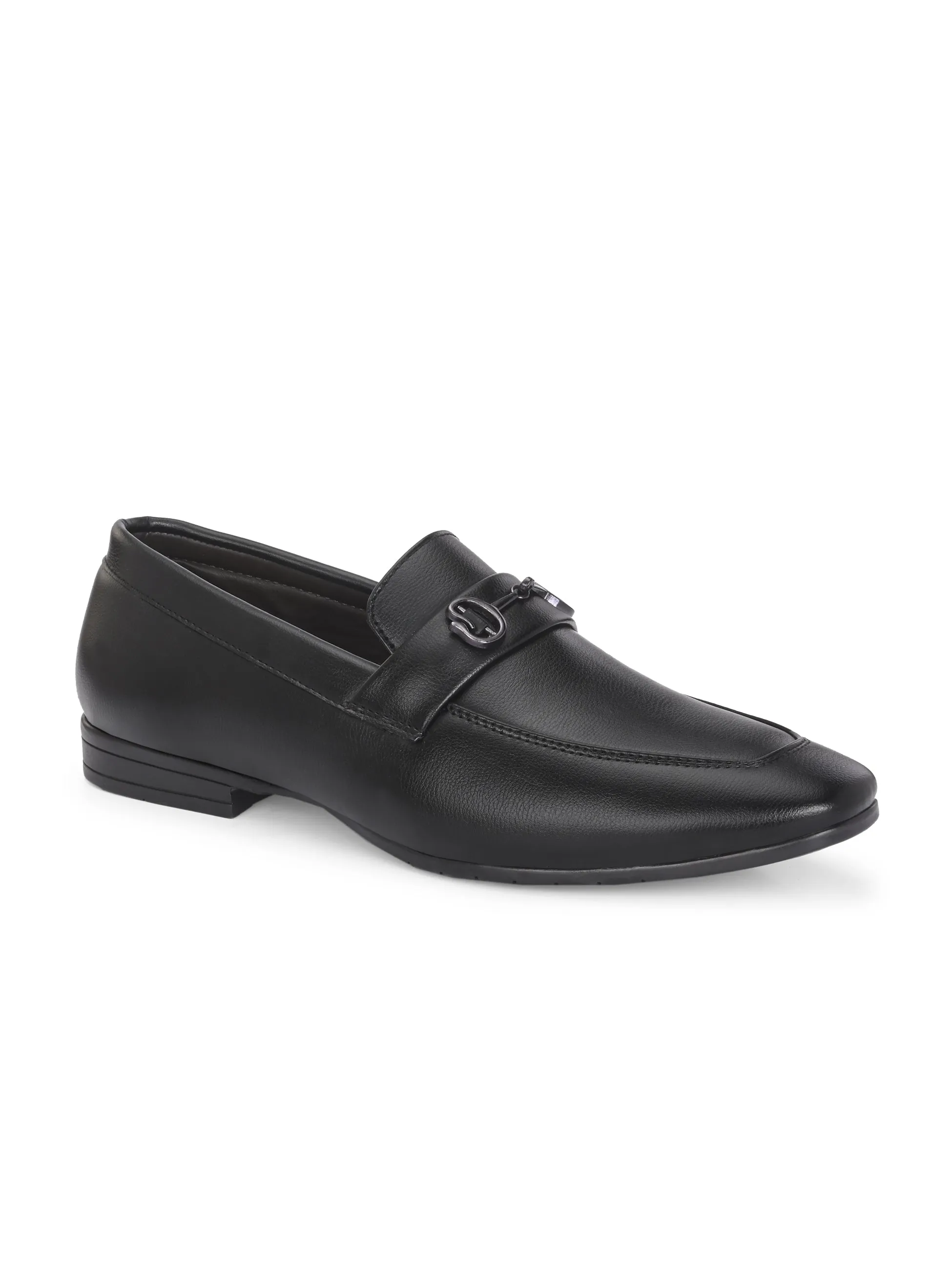 CARLO ROMANO BY WASAN BLACK COLOR VEGAN LEATHER LOAFER FOR MEN