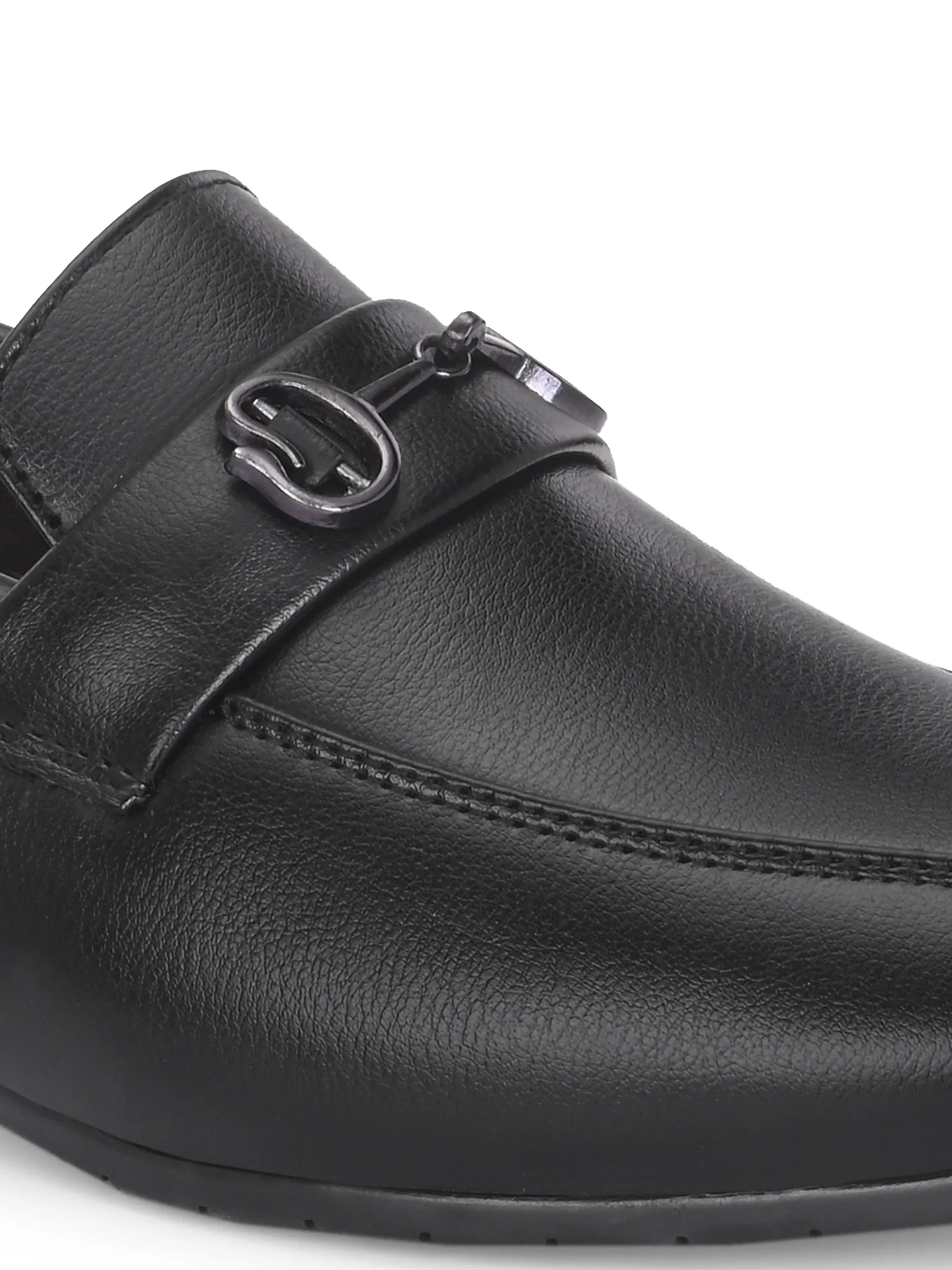 CARLO ROMANO BY WASAN BLACK COLOR VEGAN LEATHER LOAFER FOR MEN