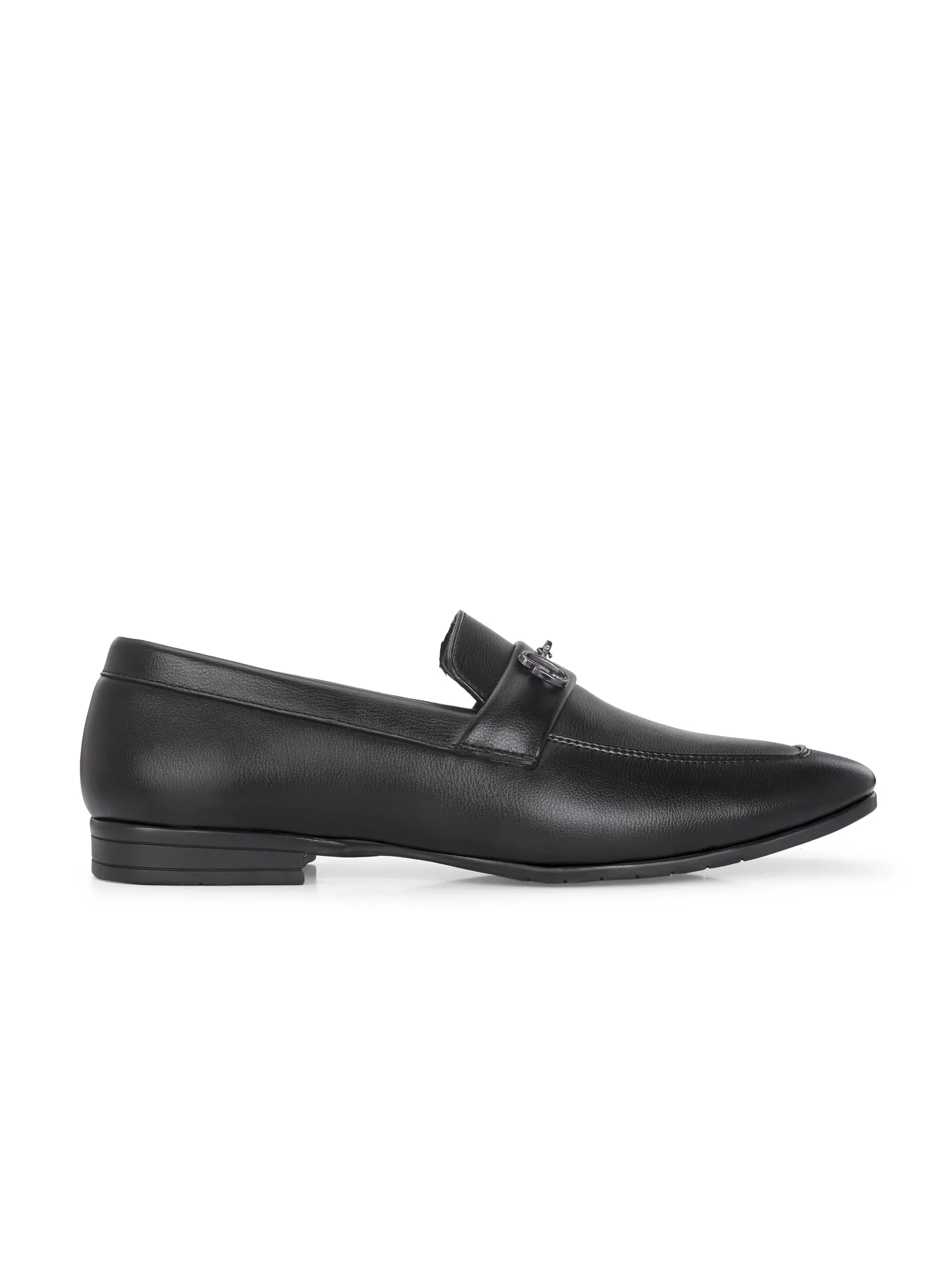 CARLO ROMANO BY WASAN BLACK COLOR VEGAN LEATHER LOAFER FOR MEN