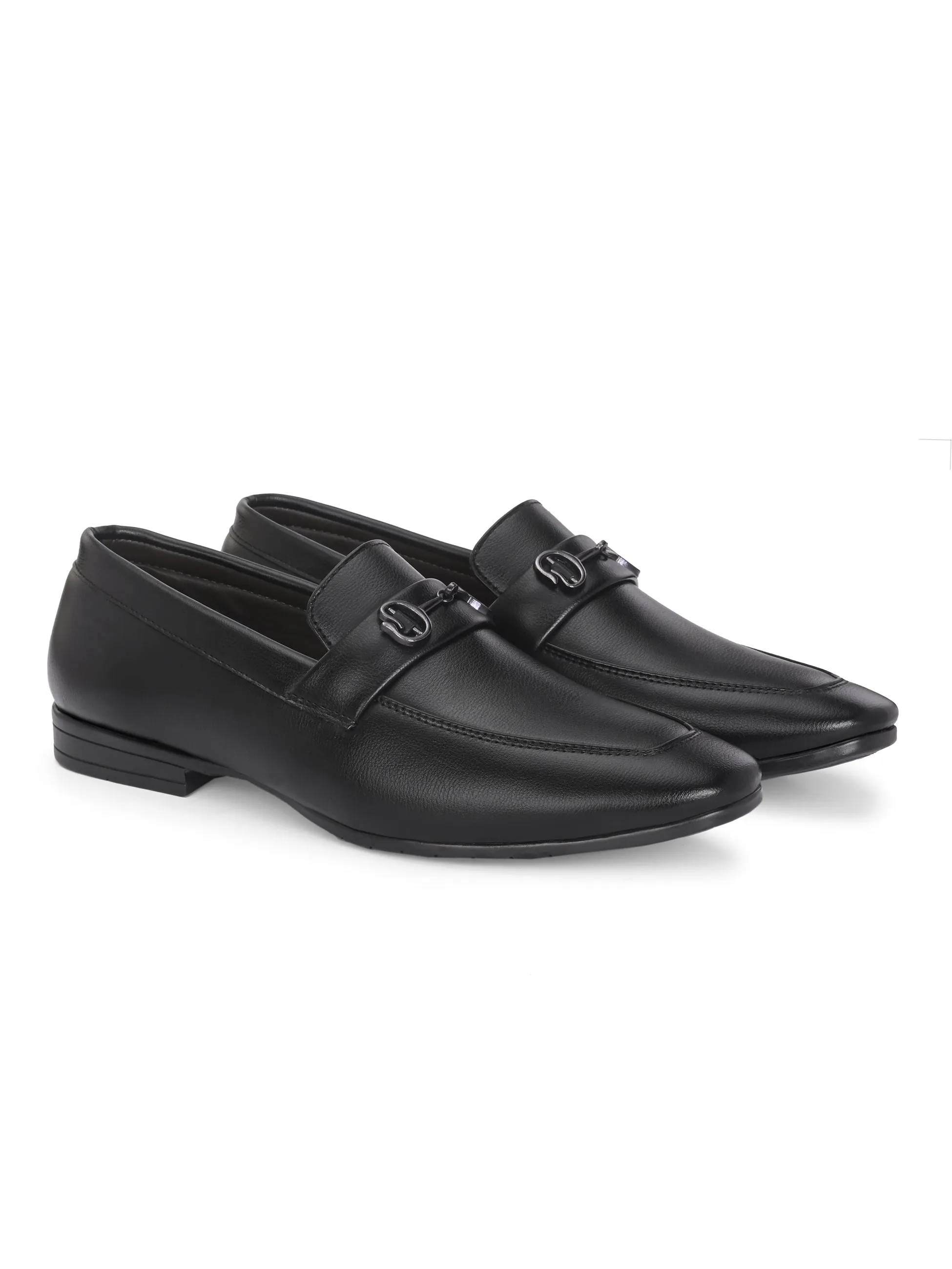 CARLO ROMANO BY WASAN BLACK COLOR VEGAN LEATHER LOAFER FOR MEN