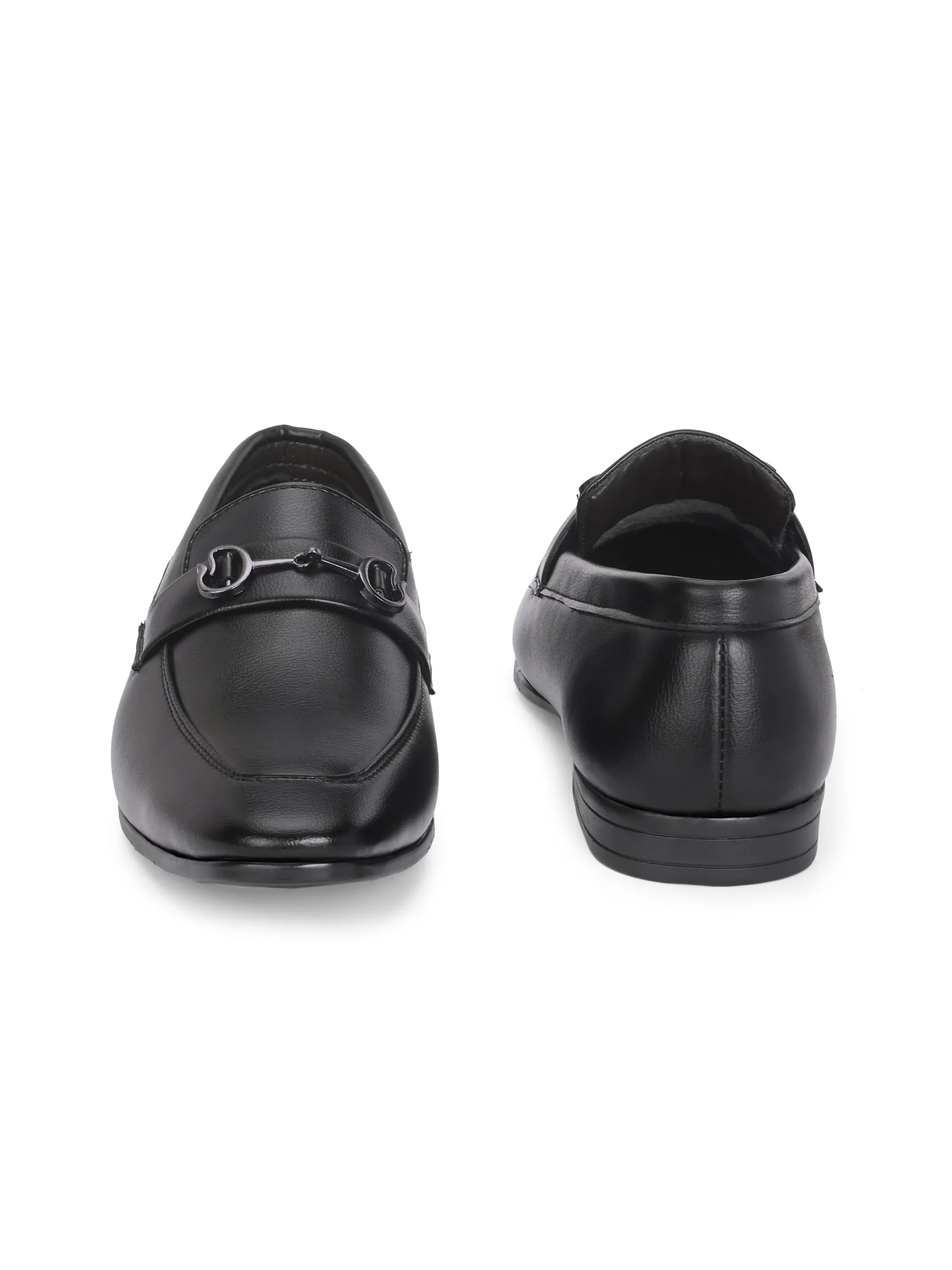 CARLO ROMANO BY WASAN BLACK COLOR VEGAN LEATHER LOAFER FOR MEN