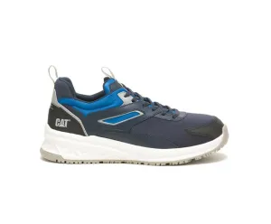 Caterpillar Men's Streamline Runner Carbon Composite Toe Work Shoe Total Eclipse | Black/Cat Yellow | Bright White/Blue