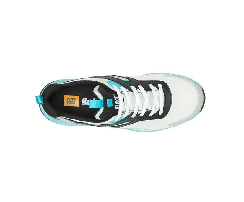 Caterpillar Men's Streamline Runner Carbon Composite Toe Work Shoe Total Eclipse | Black/Cat Yellow | Bright White/Blue