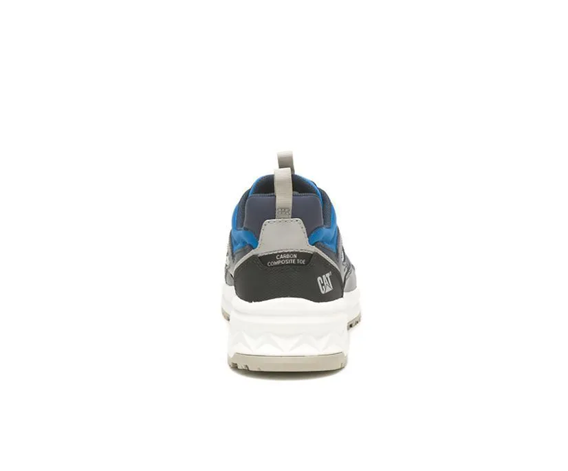 Caterpillar Men's Streamline Runner Carbon Composite Toe Work Shoe Total Eclipse | Black/Cat Yellow | Bright White/Blue