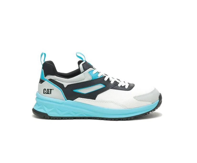 Caterpillar Men's Streamline Runner Carbon Composite Toe Work Shoe Total Eclipse | Black/Cat Yellow | Bright White/Blue