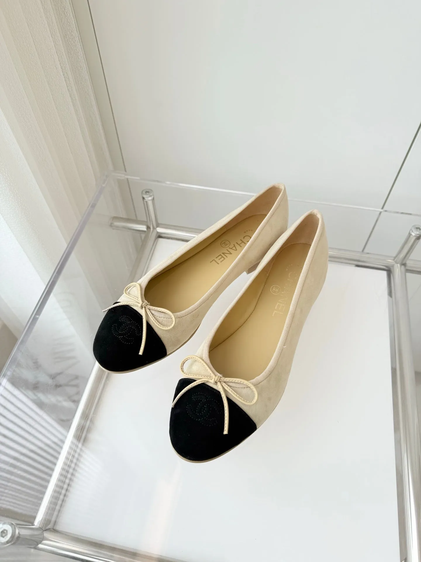 CC Ballet Flat Yellow Pastel Suede 238762