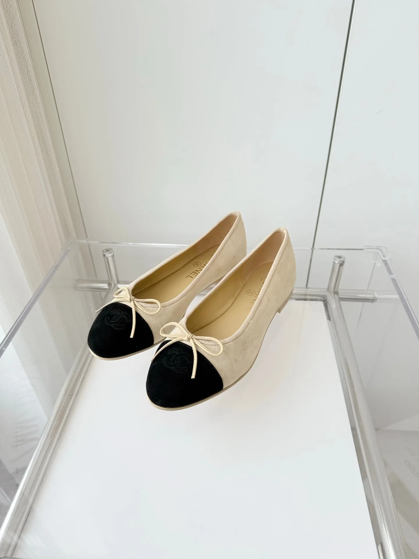 CC Ballet Flat Yellow Pastel Suede 238762