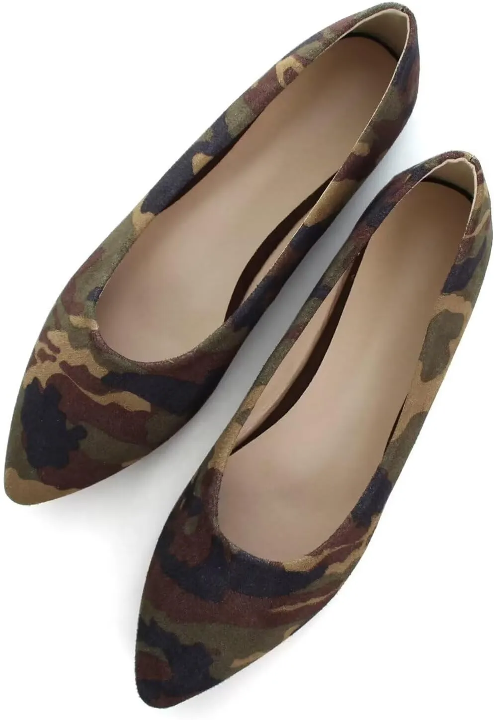 ChaiRong Zhou Women Pointed Toe Ballets Flats Comfort Slip On Walking Shoes for Driving