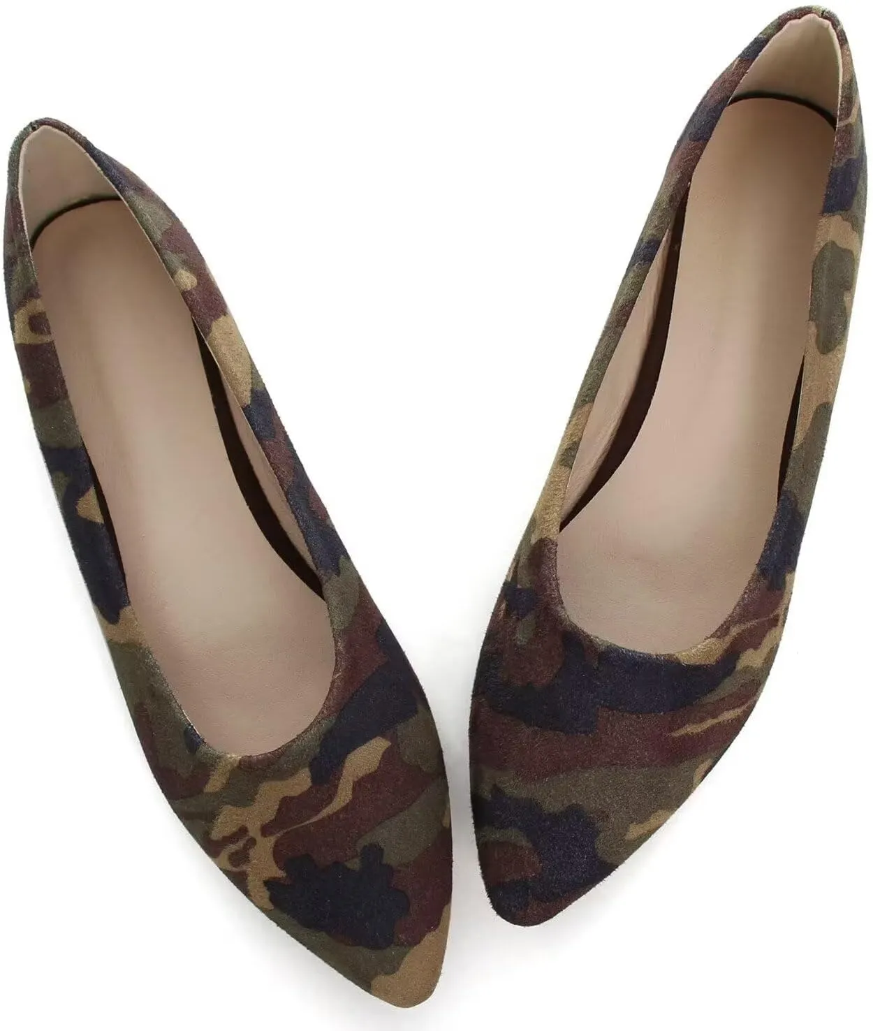 ChaiRong Zhou Women Pointed Toe Ballets Flats Comfort Slip On Walking Shoes for Driving