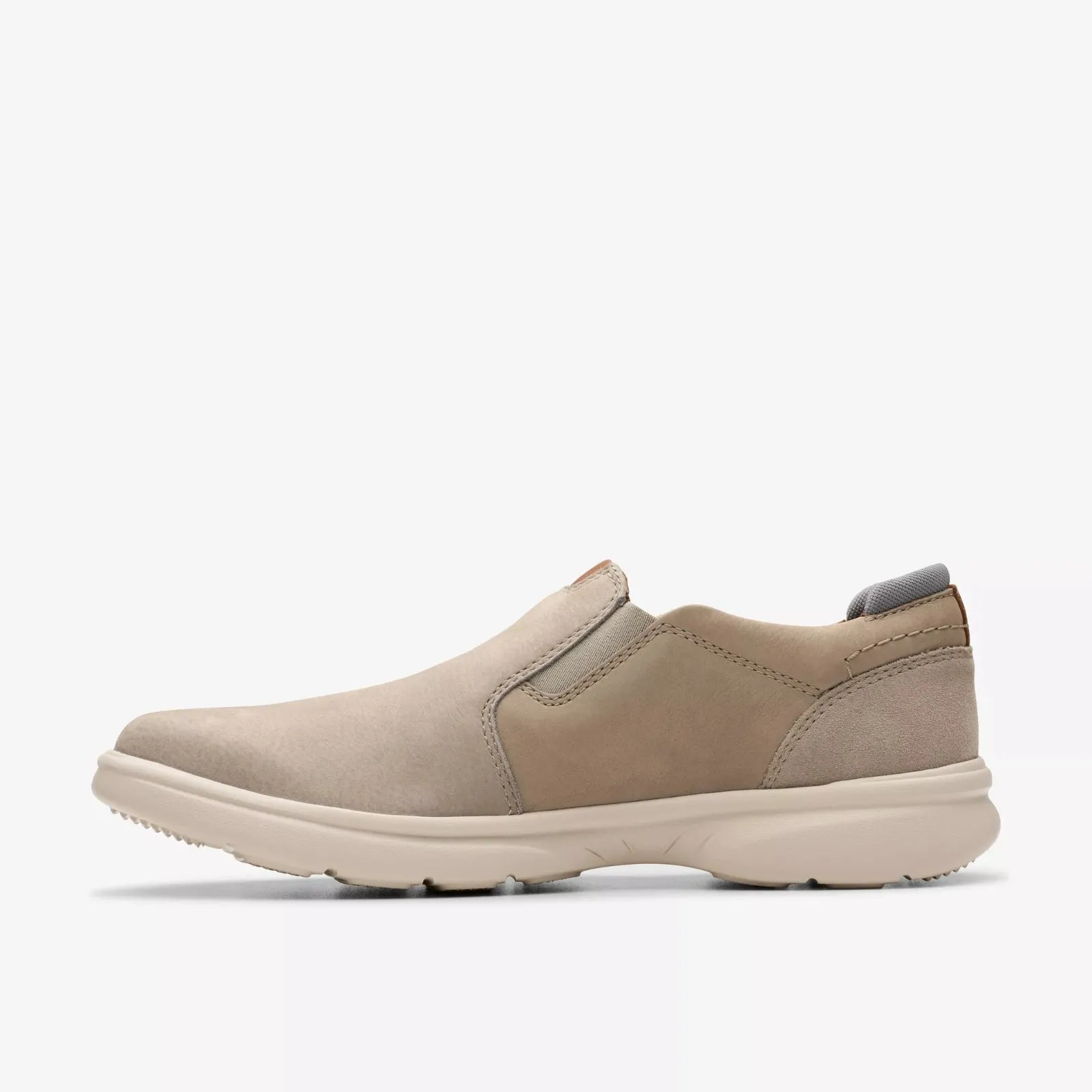 Clarks Men's Bradley Ease Light Grey Nubuck 26181910
