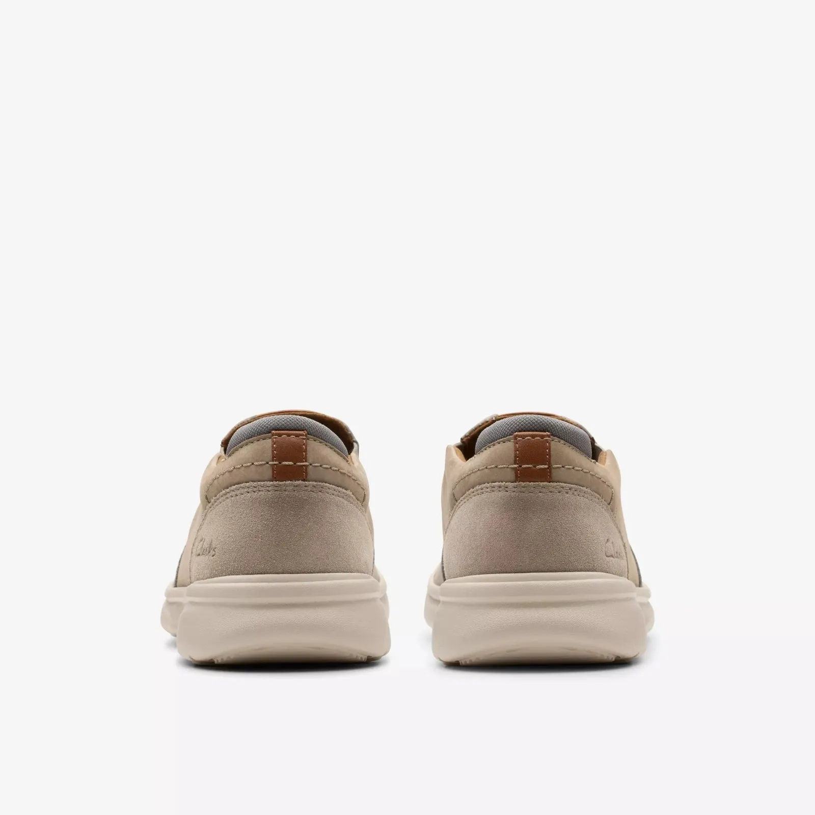 Clarks Men's Bradley Ease Light Grey Nubuck 26181910