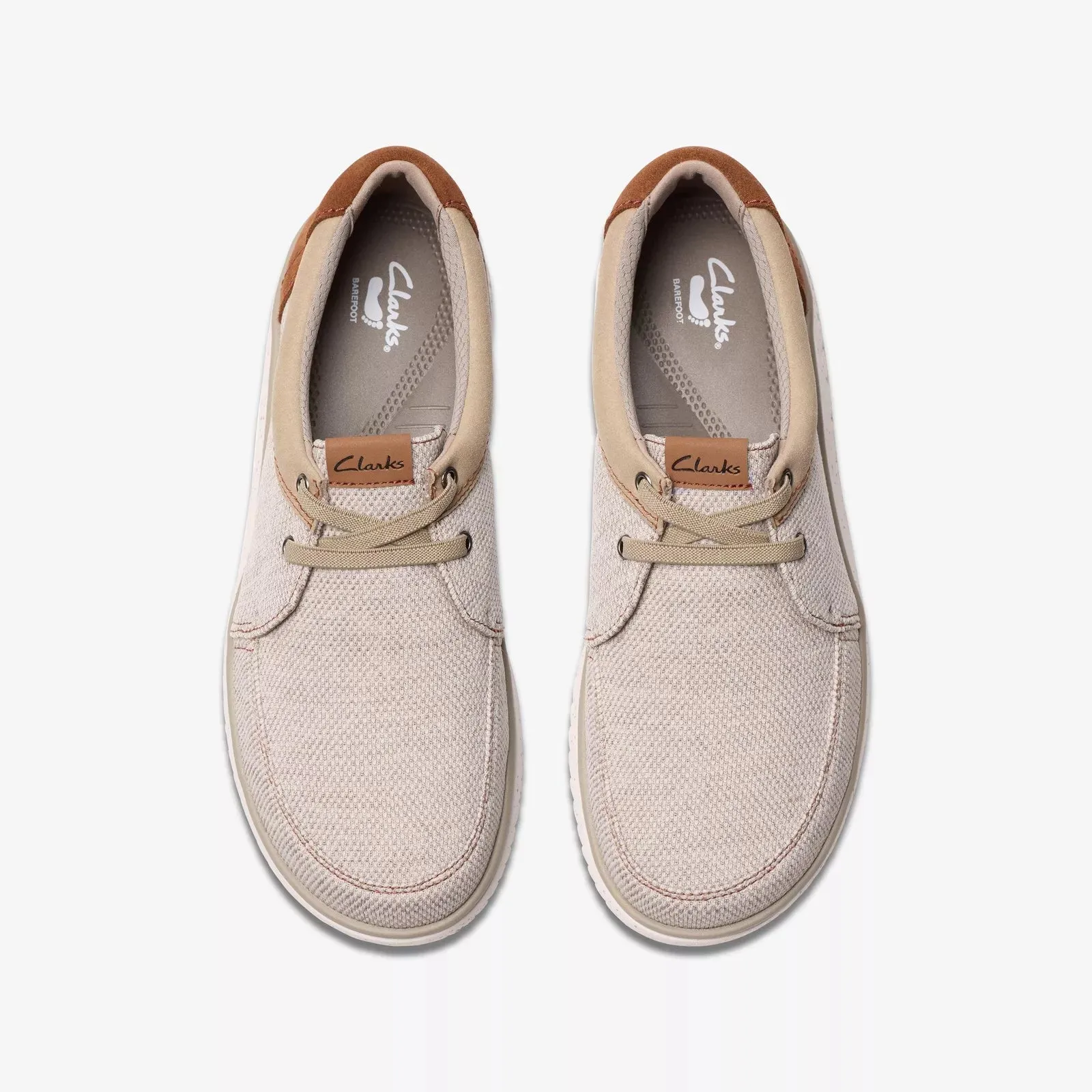 Clarks Men's RelaxLite Lace Sand Textile 26181997