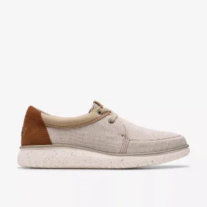 Clarks Men's RelaxLite Lace Sand Textile 26181997