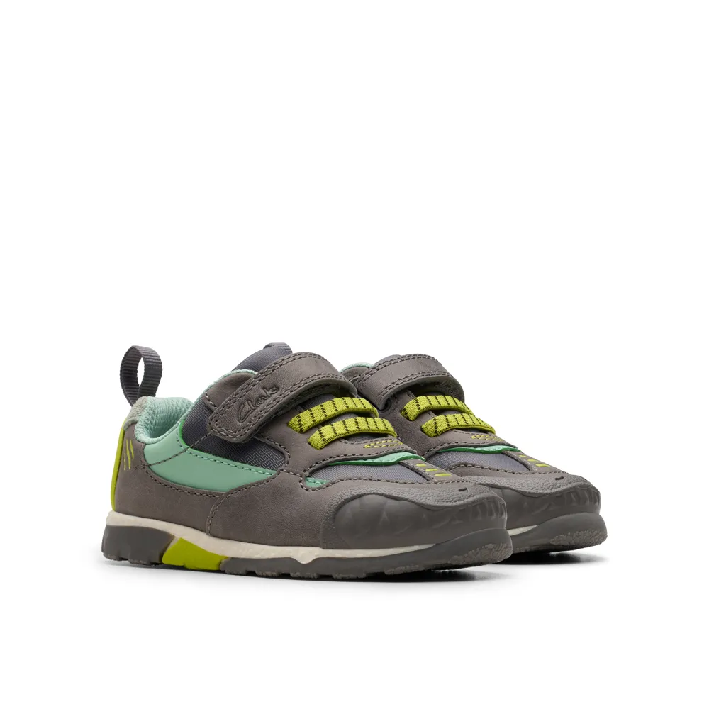 Clarks - Steggy2 Park T - Grey/Green - Shoes