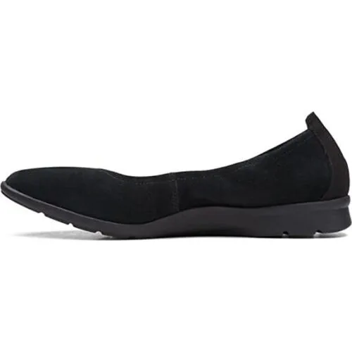 Clarks Women's Jenette Ease Black Suede