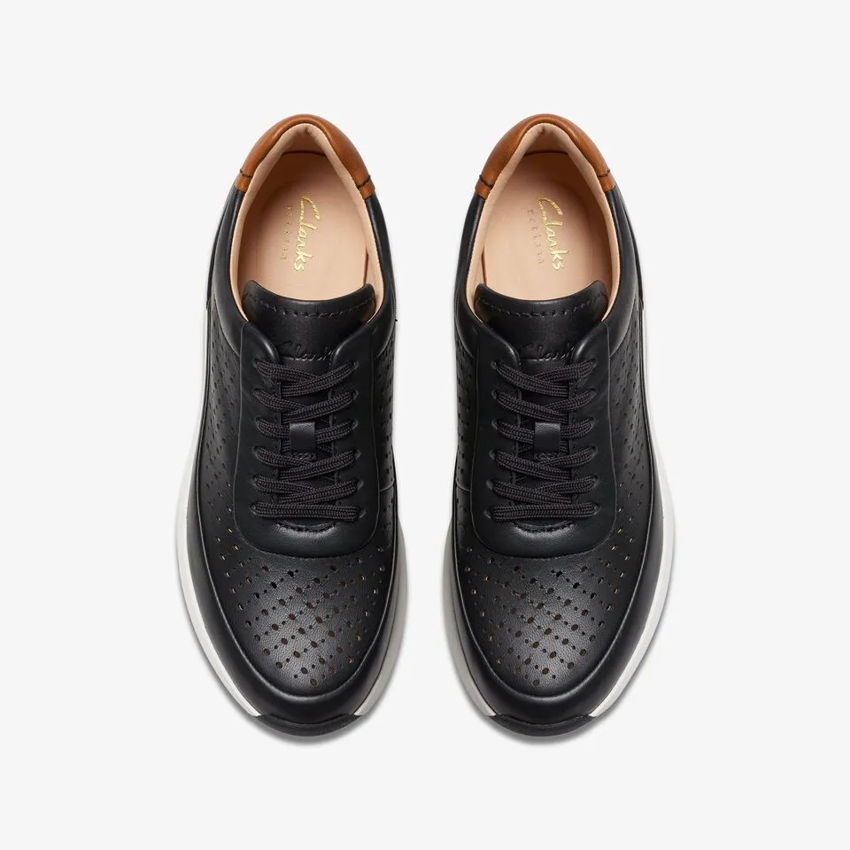 Clarks Women's Tivoli Grace Black | Off-White Leather