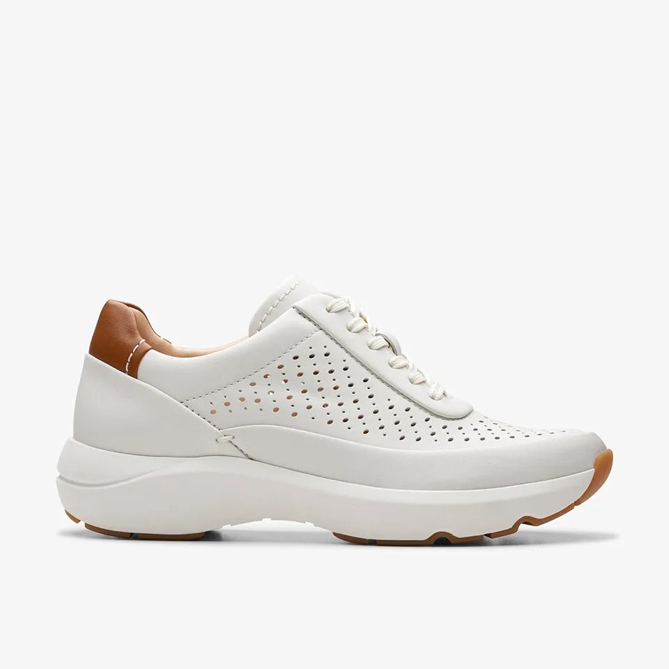 Clarks Women's Tivoli Grace Black | Off-White Leather