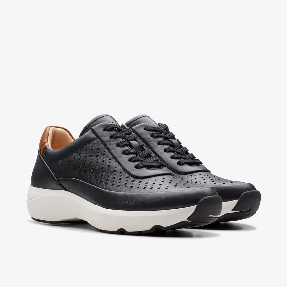 Clarks Women's Tivoli Grace Black | Off-White Leather