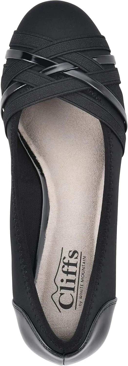 CLIFFS BY WHITE MOUNTAIN Women's Bowie Cushioned Ballet Wedge Heel