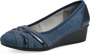 CLIFFS BY WHITE MOUNTAIN Women's Bowie Cushioned Ballet Wedge Heel