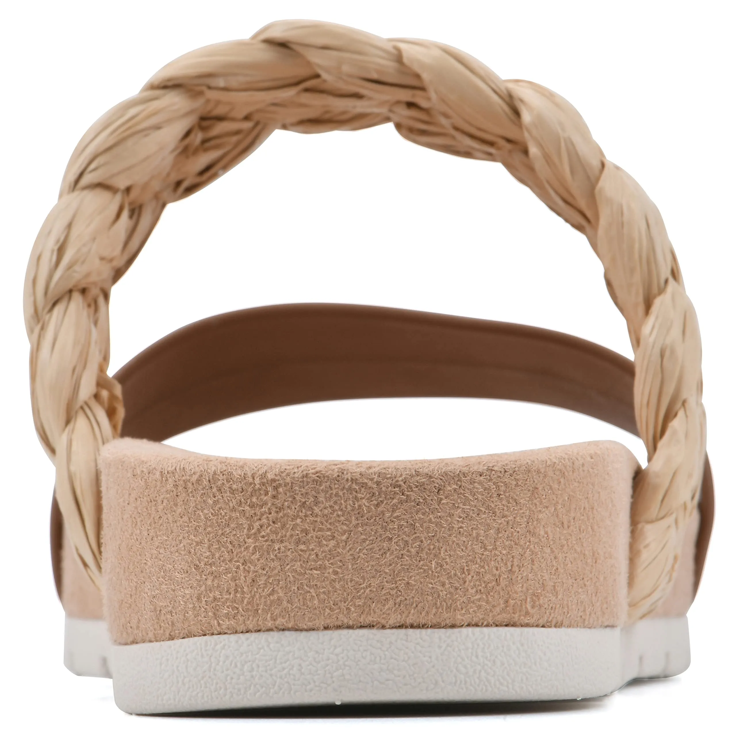 CLIFFS BY WHITE MOUNTAIN Women's Tonic Slide Sandal, Tan/Smooth, 10 M