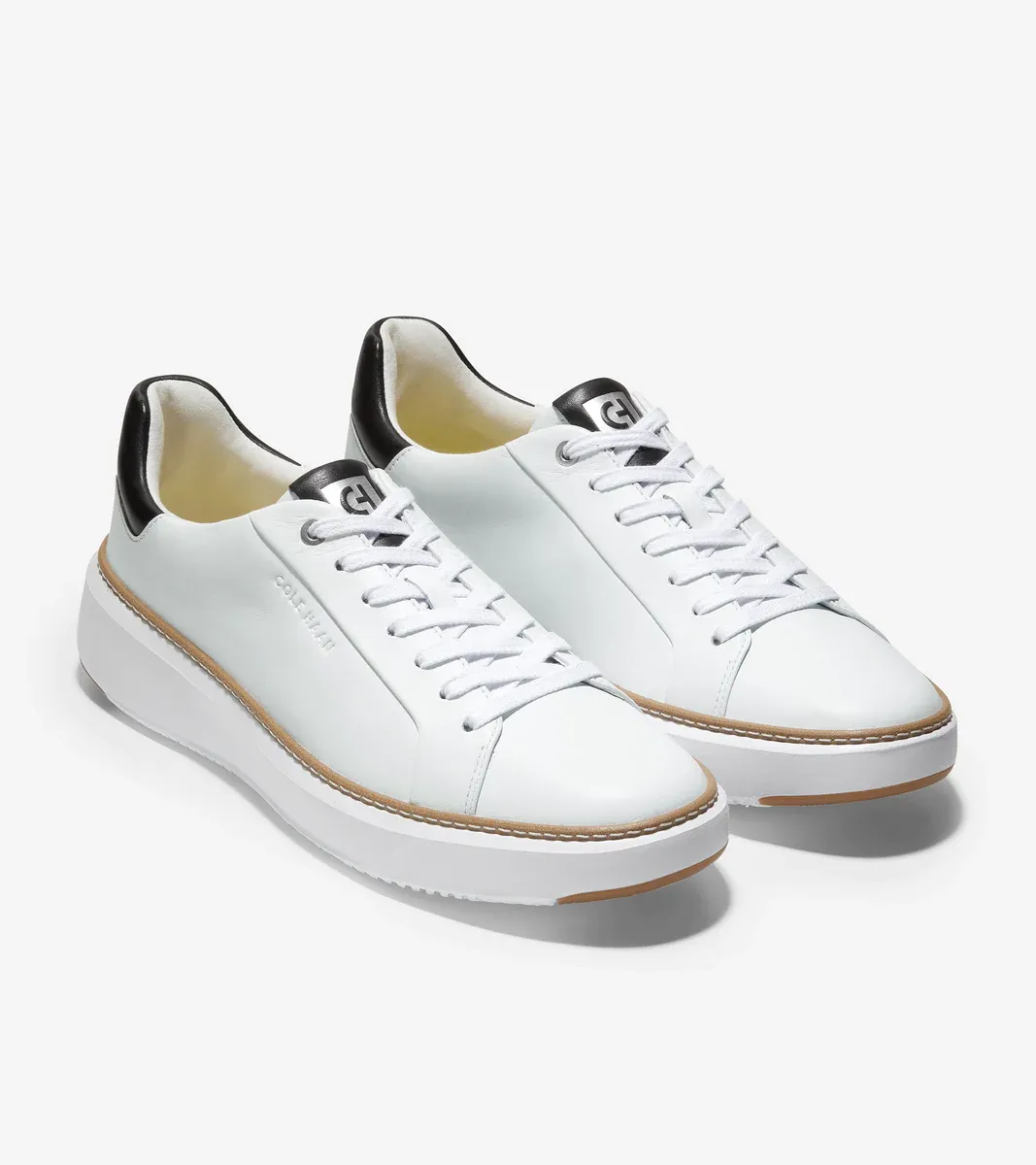 Cole Haan Men's GrandPrø Topspin Sneaker Optic White Leather C34226
