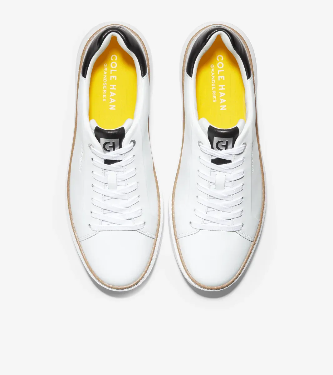Cole Haan Men's GrandPrø Topspin Sneaker Optic White Leather C34226