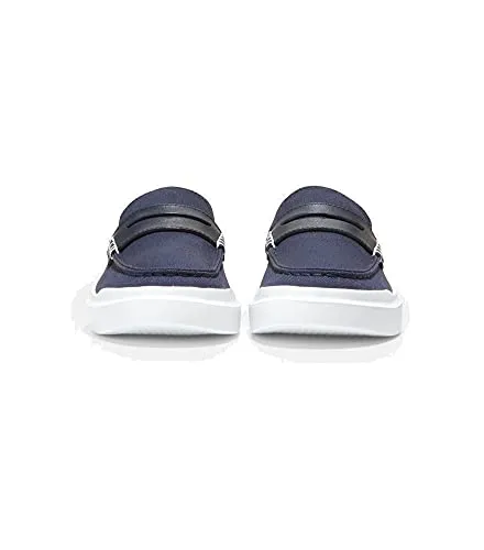 Cole Haan Women's Grandpro Rally Canvas Penny Loafer Sneaker, Marine Blue/Optic White, 8.5