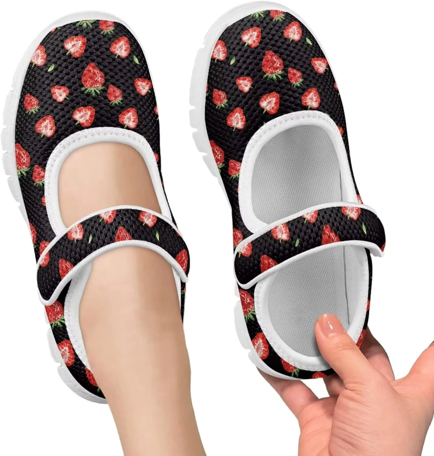 Coloranimal Mary Jane Shoes for Girls Casual Dress Shoes Single Buckle Princess Shoes Girls Flats Back to School Uniform Shoes