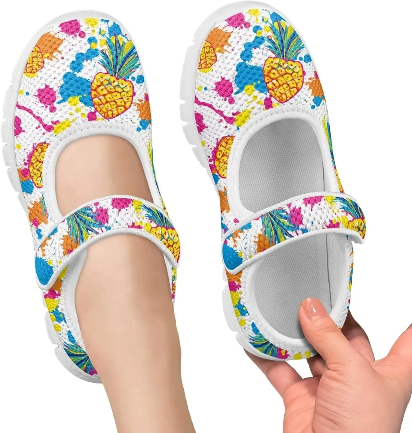 Coloranimal Mary Jane Shoes for Girls Casual Dress Shoes Single Buckle Princess Shoes Girls Flats Back to School Uniform Shoes